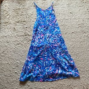 Lilly Pulitzer Margot Swing Dress - size small - Royal Purple Party Wave Print